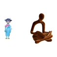 thumbnail image 1 of Muñeca Geisha Japonesa,Muñeca geisha con kimono japonés,adorno tradicional,Figura del pensador abstracto,Estatua de Pensador Abstracto,Arte,Decoración para el Hogar,Figura humana decorativa, 1 of 8