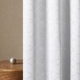 thumbnail image 1 of Cortinas opacas Deconovo con estampado de diamantes plateados, aislantes térmicos, con ojales, color blanco grisáceo/diamante, 42 x 95 pulgadas, para dormitorio, 1 of 5