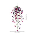thumbnail image 3 of Artificial Morning Glory Wall Hanging Garland Set, 2 Pack Rattan Trailing Vines, Synthetic Outdoor Decor, Multi-Color, 77 x 20 x 20 cm, 3 of 6