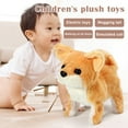 Kids' Electric Moving Golden Retriever Plush Dog Toy Battery Operated