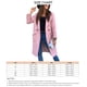 thumbnail image 5 of Chaqueta de abrigo de longitud media con bolsillos grandes Manga larga Cuello vuelto Abrigo con botones de color puro para mujer de invierno Rosa L, 5 of 5