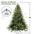 thumbnail image 5 of Makeatree 9ft Prelit Artificial Christmas Tree Realistic Fir Xmas Tree with 5422 PE PVC Tips & 700 Lights Green & Foldable Base, 5 of 8