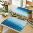 thumbnail image 3 of Sky Blue Placemats Set of 6 Oil Painting Texture Place Mats Table Mats Kitchen Dining Home Outdoor Party Table Decoration, 3 of 9