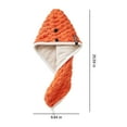 thumbnail image 3 of Latrodar Microfiber Hair Towel, Hair Turbans For Wet Hair, Drying Hair Wrap Towels Secure owels For Women Long Orange Home Decor, 3 of 5