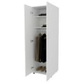 thumbnail image 5 of Newboti Furniture White Armoire with 2 Doors and Hanging Rod 00236, 5 of 8