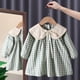 thumbnail image 4 of Vestido de princesa Floral de manga larga para niña, versión coreana, informal, primavera, otoño, vacaciones, ropa de simplicidad Pastoral, 4 of 4