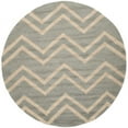 thumbnail image 2 of SAFAVIEH Cambridge Joanna Zig Zag Stripes Wool Area Rug, Grey/Beige, 9' x 12', 2 of 4