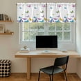 thumbnail image 5 of Vintage Colorful Butterfly Tier Curtains 24 Inch Length, Watercolor Butterflies Farmhouse Cafe Short Curtains for Bathroom Over Sink, Small Kitchen Curtain Light Filtering Drapes 2 Panels 27.5"Wx24"L, 5 of 8