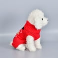 thumbnail image 2 of kedshhgu Pet Dog Sweaters Classic Knitwear Turtleneck Winter Warm Puppy Clothing Cute Fun Triangle Pattern Doggie Sweater, 2 of 9