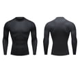 thumbnail image 4 of WBQ Men's Compression Shirts Long Sleeve Athletic T Shirt Workout Cool Dry Running Tops Gym Undershirts Baselayers, 4 of 6