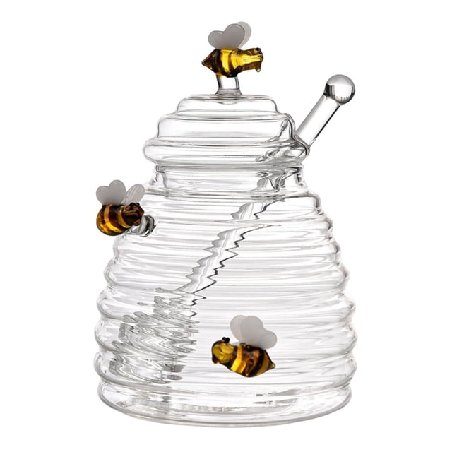 Moyic Honey Pot Jar Honey Storage Container Kitchen Gadgets for Dining Table Cocina y Comedor