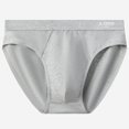 thumbnail image 2 of Briefs for Men, Breathable Polyester Fabric with Spandex Stretch, Seamless Design, Soft Elastic Waistband, Solid Black Color, Size L, 2 of 8