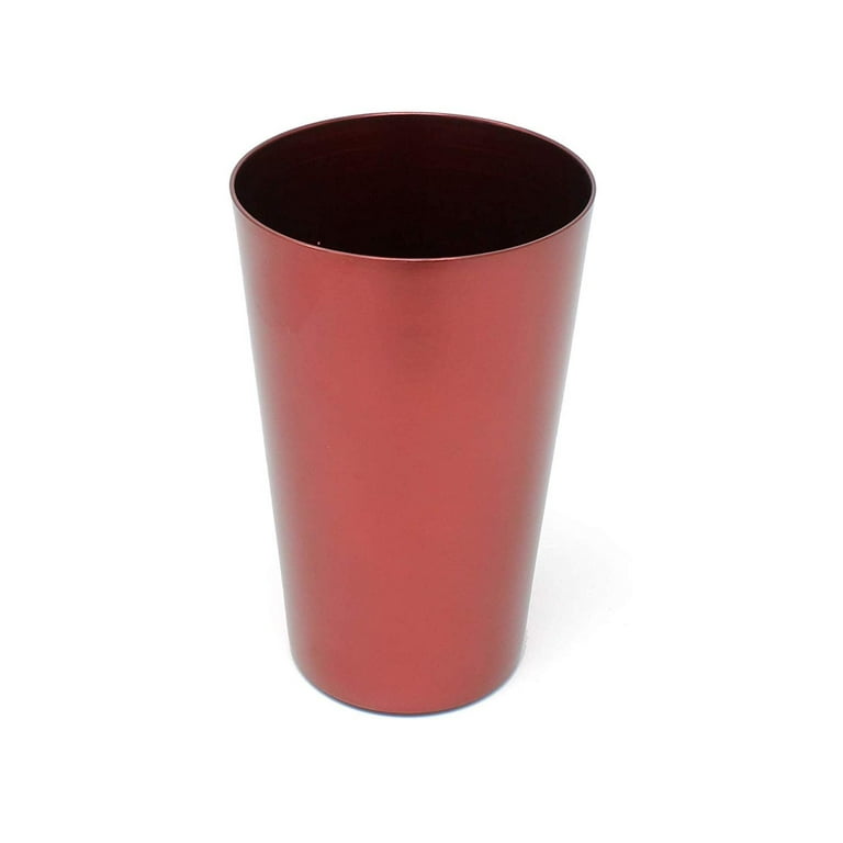 Aluminum Tumbler Reusable 16 OZ Drinking Cups - Bright Anodized Color - Set  of 6 - Aqua 
