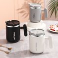 thumbnail image 2 of WORTHBUY Taza de acero inoxidable 304 de 450 ml, taza de agua de doble capa, taza para beber antiescaldaduras, artículos para beber para estudiantes y adultos, 2 of 5