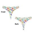 thumbnail image 3 of Fotbe Colored Armadillos Tanga Sin Costuras para Mujer con Estampado – Panties Invisibles, Transpirables y Cómodos para Uso Diario-XX-Large, 3 of 6