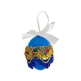 thumbnail image 2 of Iumwxz Easter Plastic Hanging Egg Pendant with Bow Ribbon 6cm Size in Blue 6 Different Designs for Easter Basket Fillers Party Decorations and Easter Egg Hunts, 2 of 7