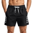 thumbnail image 2 of Fwqbns Men's Athletic Shorts Casual Loose Fit Lightweight Summer Quick Dry Shorts for Running Yoga Sports Black, 2 of 7