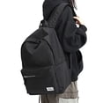 thumbnail image 2 of Título: Mochilas negras PAUBACK para instituto, chicas adolescentes. Mochila libros, viaje universidad mujeres/hombres. Portátiles 15,6, resistente al agua, ligera. Mochila casual universitaria, 2 of 3