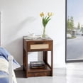 thumbnail image 6 of Bedside Nightstand,Modern Table with 1 Drawer and 1 Open Shelf, End Side Table for Living Room, Bedroom, Bedroom, Brown, 6 of 9