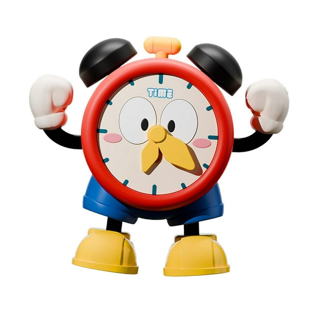 Reloj despertador electrónico para bailar, juguete de ejercicio con la cabeza levantada para bebé, juguete de muñeca eléctrica que , juguete de