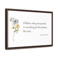 thumbnail image 3 of Scripture Sign, Bible Verse Sign, Children Obey Your Parents, 3 of 5