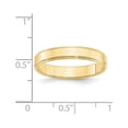 thumbnail image 3 of Auriga Fine Jewelry 10K Yellow Gold 4mm Flat with Step Edge Wedding Band for Women Size- 6, 3 of 6