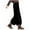 Black Pants for Women, variant on jtjvou Womens Corduroy Wide Leg Pants Casual Loose Baggy Drawstring Pants Side Split Clothes with Pockets Black L