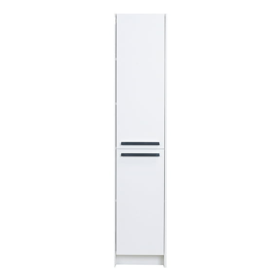 Eviva Lugano 16" White Modern Bathroom Linen Side Cabinet Storage