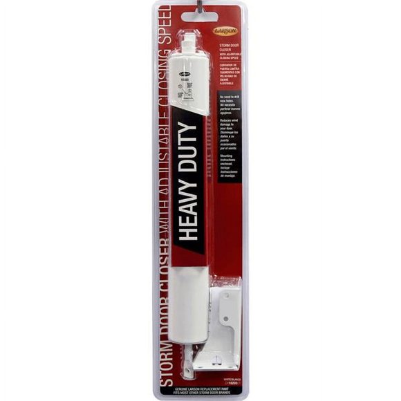 Larson 5035244 Heavy Duty Aluminum Grade-1 Pneumatic Door Closer, White