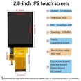 thumbnail image 2 of 2.8-Inch Mini Split Screen -Compatible Display 480x640 Resolution Full View RGB IPS Universal Capacitive Touch B, 2 of 5