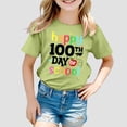 thumbnail image 2 of TZEWGL T-Shirts pour Enfants Imprimé Graphique Col Rond Manches Courtes Ample pour Filles Garçons Taille 12-13T, 2 of 4