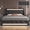 Black, variant on Merronix Full Bed Frame with LED Lights & Charging Station, Diamond Tufted Upholstered Platform Bed with 2 Side Storage Pockets for Bedroom, Black