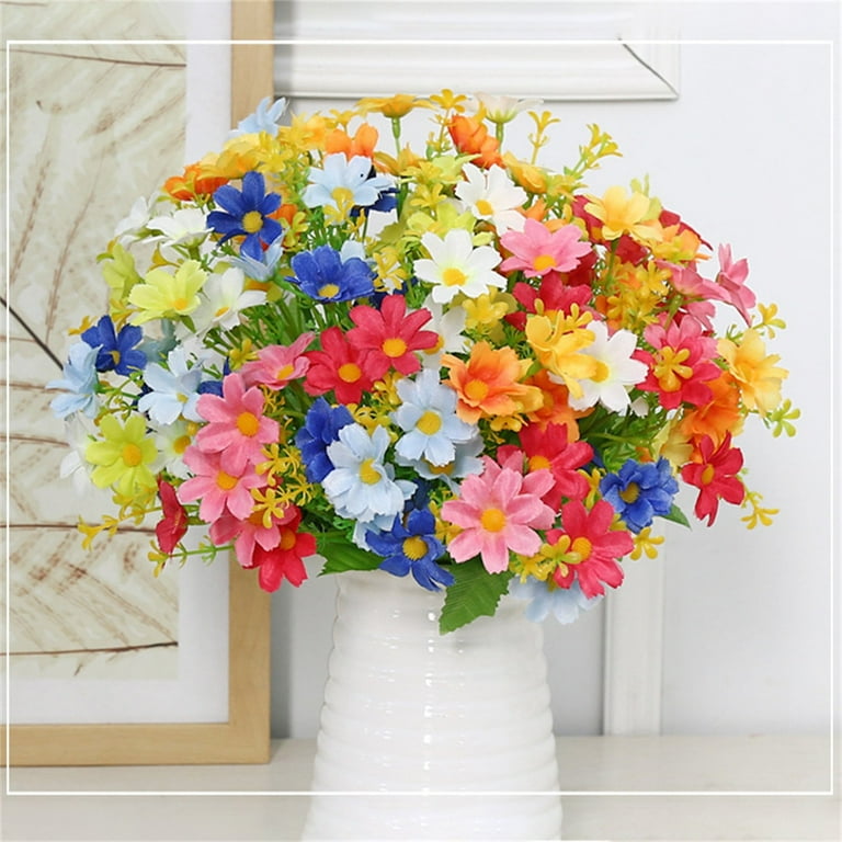 ★daisy★❤️ ZXSXSY Women's Daisy Print Color Block Round Neck Short