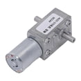 thumbnail image 3 of Gear Motor DC 24V Dual Shaft Speed Reduction Self Locking Turbine WormGeared Motor 150RPM, 3 of 5