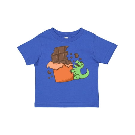 

Inktastic Dino with Chocolate Bar Gift Toddler Boy or Toddler Girl T-Shirt