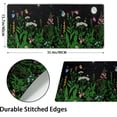thumbnail image 3 of Floral Large Mouse Pad 35.4 x 15.8 Inches Green Flower Extended Gaming Mousepad Black Ergonomic Desk Mat with Stitched Edges XXL Non-Slip Base Desk Pat Keyboard Pad for Home Office Work Game, 3 of 6