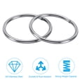 thumbnail image 4 of Unique Bargains 60mm Metal O Rings, 4 Pack 304 Stainless Steel Round Rings for Hardware Bags, 4 of 7