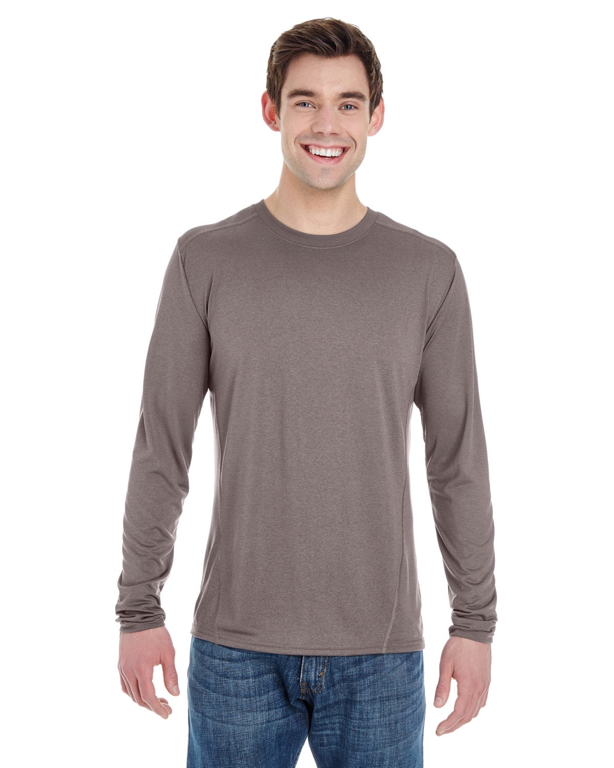 Gildan Men Crewneck Long Sleeve athletic shirts