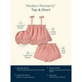 Modern Moments by Gerber Toddler Girl Eyelet Trim Gauze Top and Shorts Set, 2Piece, Sizes 12M
