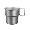 thumbnail image 4 of Taza de acero inoxidable Macarena Taza de té 300 ml Apilable Reutilizable Vaso de café, 4 of 8