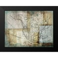 thumbnail image 2 of Grey, Jace 14x12 Black Modern Framed Museum Art Print Titled - Rustic Map Two, 2 of 5