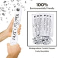 thumbnail image 6 of Clover Products Premium Large Premium Confetti Cannon - 6 Pack Silver Mylar Confetti Popper | Compressed Air Launches Confetti 20-25 feet | Party Poppers for any Celebration., 6 of 6