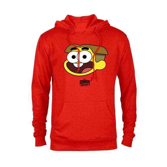 Disney Channel Big City Greens Cricket and Logo - Pullover Hoodie for Adults -Customized-Red Heather