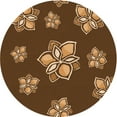 thumbnail image 1 of Ahgly Company Tapis d'Intérieur Lavables en Machine, Ronds de Nuit Transitionnels Rouges, Ronds de 8 Pi, 1 of 7