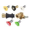 thumbnail image 4 of Kits de adaptadores para lavado a presión profesionales, fáciles de instalar, duraderos, de 1/4 de pulgada, de uso rápido 5 ángulos 5 boquillas, 4 of 9