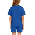thumbnail image 3 of Grblisyd Boys Girls Summer Clothes Back to School Cute Letter Print & Elastic Waist Short Sleeve Shorts Set Size 6-12, 3 of 4