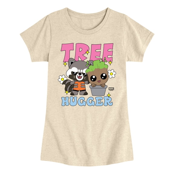 Guardians of the Galaxy - Tree Hugger - Youth Girls Fitted Short Sleeve T-Shirt