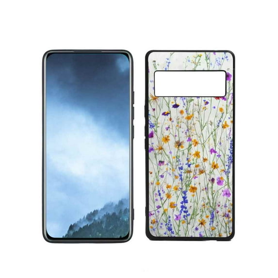 Wild-Flowers-389 Phone Case, Degined for Google Pixel 6 Pro(2021) Case Men Women, Flexible Silicone Shockproof Case for Google Pixel 6 Pro(2021)