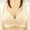 Beige, variant on Women Fashion Lace Front Buckle Underwear Without Rims Vest Lace E Bra Plus Size Bras Purple