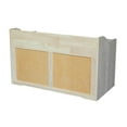 thumbnail image 3 of Pemberly Row 37" Solid Wood Storage Box with 2 Safety Hinges in Natural, 3 of 8